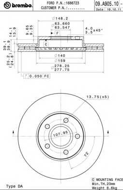 brembo 09a90510