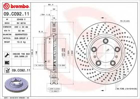 brembo 09c09211